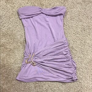 Peppermayo Lavender Strapless mini dress